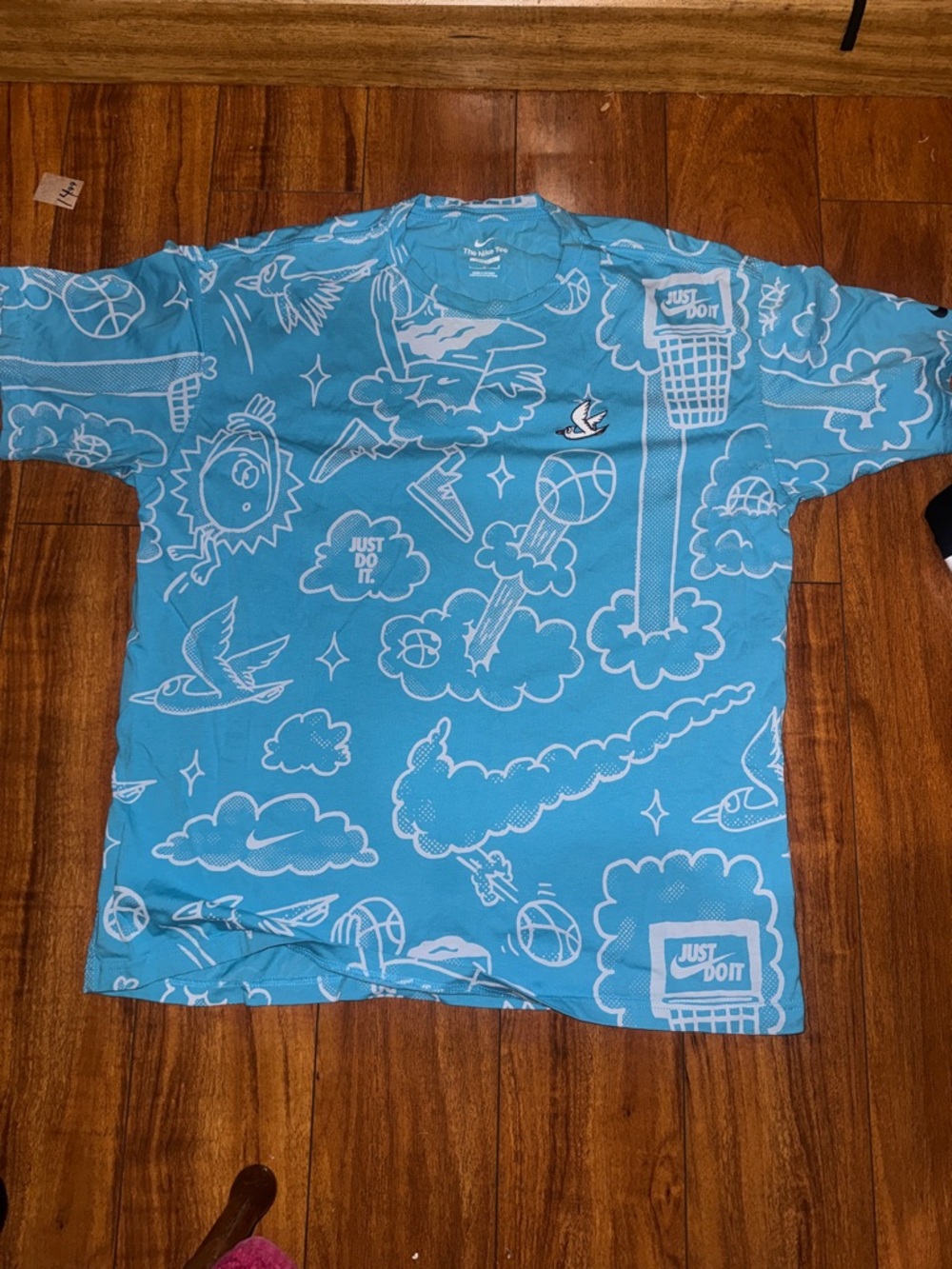 Nike Light Blue Graphic 'Just Do It' Tee